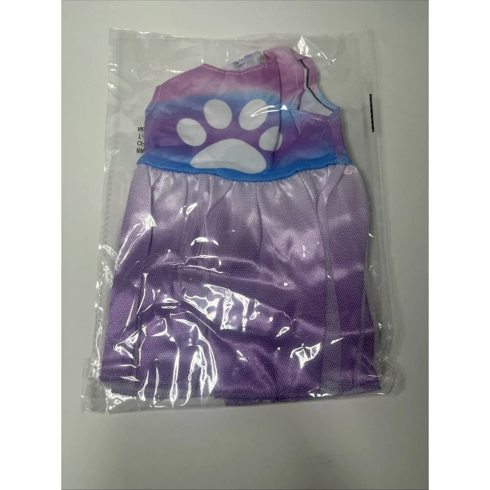 Small Dog Dog Dress Pink Purple and Light Blue Size Small
